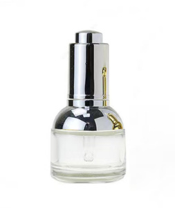 En stock, 20 ml, 30 ml, 50 ml, flacon en verre cosmétique avec couvercle doré, flacon en verre pour essence - Product Image 2
