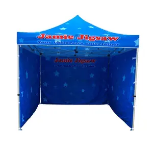 Fire retardent Trade Show tenda Aluminium Custom promosi acara iklan logo lipat gazebo marquee kanopi Pop Up tenda