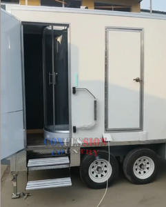 2024 Offre Spéciale mobile toilette remorque luxe 4 stalles toilettes remorque salle de bain <span class=keywords><strong>douche</strong></span> remorque - Product Image 5
