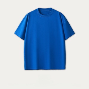 305gsm Thick 100% Cotton Knitted Short Sleeve T-Shirt Prime Quality Custom Logo Heavy <b>Weight</b> Oversized Multi Color Men - Product Image 6