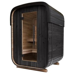 Sauna extérieur de luxe OEM/ODM, revêtement en <span class=keywords><strong>bois</strong></span> carbonisé, sauna traditionnel humide/sec pour projets résidentiels et hôteliers - Product Image 2