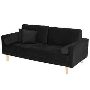 New Trend Simple 3-Sitzer-Couch I-Form Lounge Akzent Samt Sofa Section als Luxus knopf getuftet für Apartment Wohnzimmer Sofa