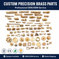 Composants en laiton usinés CNC sur mesure, raccords hexagonaux, bagues et arbres pour machines, pièces usinées CNC personnalisées OEM ODM