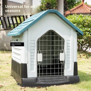 Caseta Grande para Perros de PP para Exteriores, Resistente a los Rayos UV, Aislada del Calor, Robusta y Duradera, Capacidad de 45 kg, para Border Collies/Huskies, Todas las Estaciones - Product Image 1