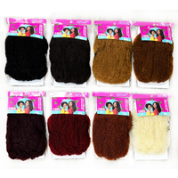 Capelli Afro Kinky Curly Grezzi da 100g, 12 Pollici, per Mini Locs e Treccine, con Cuticole Allineate, Morbidi, Texture 4CW, Extension in Bulk