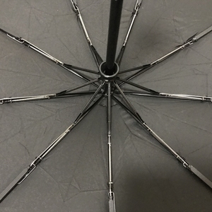 Paraguas de Negocios Clásico Popular de Tela Pongee, con Revestimiento a Prueba de Viento y Agua, Apertura Automática, Doble Capa, 3 Pliegues, Color Negro, Marca <span class=keywords><strong>Chensheng</strong></span> - Product Image 4