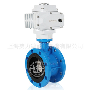 Válvula de Mariposa Eléctrica D941X-16Q de Hierro Fundido con Brida y Sello Suave para Aplicaciones de Agua a Temperatura Normal - Product Image 1
