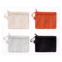 Pochettes zippées en nylon, mini sacs organisateurs portables pour sac à main, rangement de voyage pour articles de toilette et cosmétiques