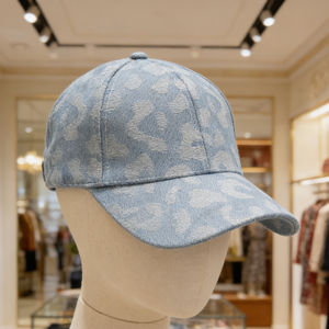 Gorra de Béisbol de Mezclilla Azul Claro con Estampado de Leopardo, Ajustable, Transpirable, para Senderismo, Correr y Deportes al Aire Libre - Product Image 6