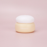 Pot en plastique de haute qualité 30g 50g vide pour conteneur de crème pour le visage de forme unique pour blanchir la peau beurre de corps gommage soins du corps