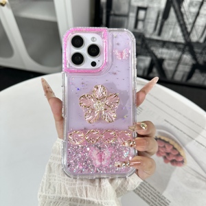 เคสโทรศัพท์กันกระแทกมีกากเพชรลายดอกอีพ็อกซี่360สำหรับ X7D Honor 4G 600 600 Pro 600 <span class=keywords><strong>Lite</strong></span> X8D X5D PLUS - Product Image 3