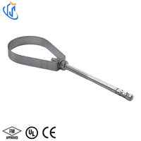 UTTERLY UTT40 Bande de suspension légère avec anneau pivotant et pince en forme de poire pour suspension de conduites, approuvée FM UL CE