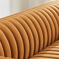 Canapé banquette moderne en velours capitonné pour restaurant commercial, mobilier de salon pour café, hôtel, bar
