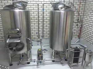 200L-300L paslanmaz çelik bira ekipmanı çift gemi bira brewhsale satılık Bar kullanımı için