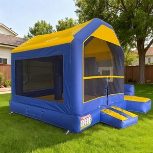 Château gonflable commercial d'extérieur à prix avantageux avec toboggan, château gonflable pour adultes - Product Image 1