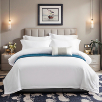 Ensemble de literie en coton blanc doux de qualité supérieure pour hôtel, ensembles de couettes, literie de luxe, lit king-size, draps de luxe, ensembles de literie