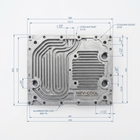 Plaque de refroidissement liquide en aluminium moulé sur mesure AsiaLink à haute dissipation thermique pour véhicule électrique
