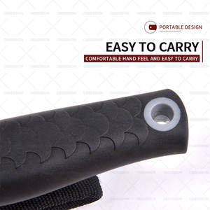 سكين صيد ثابت النصل من الفولاذ المقاوم للصدأ 3CR13 طراز WPK-1833 مع مقبض مطاطي للتخييم والصيد في الهواء الطلق - Product Image 3