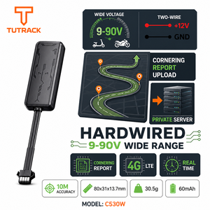 Rastreador GPS para Motocicletas, Bicicletas Eléctricas y Scooters, con Cableado Fijo, Amplio Rango de Voltaje 9-90V, para Implementación en Servidor Privado y Carga de Informes de Curvas - Product Image 1