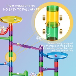 Juguetes educativos Marbel Ball Track 130 piezas montaje bloques de construcción Material DE SEGURIDAD niños Marbel <span class=keywords><strong>Run</strong></span> juguetes Rail Track Juguetes - Product Image 5