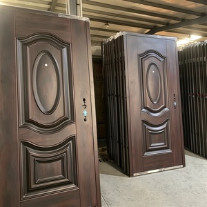 Porta d'Ingresso Esterna in Acciaio Zonle, Porta Blindata di Sicurezza, Porta Principale in Metallo per Casa, Villa, Appartamento - Product Image 1