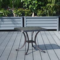 Ensemble de table à manger en aluminium Sunway pour l'extérieur, table de patio, table à café pour hôtel, restaurant en bord de piscine, utilisation en extérieur