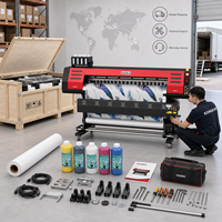 Impresora Eco Solvente de 1.8m con Cabezal de Impresión I3200 para Impresión de Banners y Vinilos, Tinta Eco Solvente de 6 pies