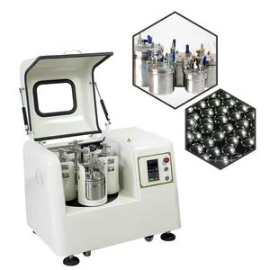 Meilleur meulage humide) environ 3-5mm meulage du sol Vertical petite Machine 2l prix cosmétiques broyeur à boulets planétaire pour la pulvérisation de laboratoire