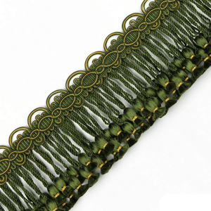 Casa tessile Rayon che si ispessisce frangia di nappe per cucire tenda appesa a fettucce - Product Image 1