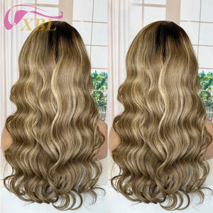 Peluca de cabello humano sin procesar virgen de larga duración de XBL Hair Factory <span class=keywords><strong>Tina</strong></span> Frontal Lace Kont HD Lace Bleach Front Aspecto natural - Product Image 1