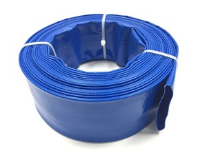 Tuyaux de refoulement d'eau plats en <span class=keywords><strong>PVC</strong></span> bleu renforcé haute résistance pour piscines et irrigation agricole - Product Image 4