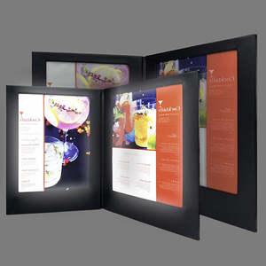 ปกเมนูเรืองแสงแบบกำหนดขนาดได้เองสำหรับร้านอาหาร บาร์ ไนต์คลับ ปกสมุดเมนู ไฟส่องโต๊ะ ที่ใส่ป้ายเมนู - Product Image 2