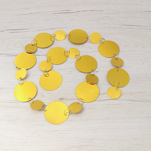 Sẵn sàng Trần đám cưới, rèm ngọc trai, vàng và bạc Sequins, paillette, trang trí Giáng sinh, đạo cụ sân khấu, nền - Product Image 5