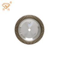 Meule diamantée segmentée de 150 mm pour machine à rectifier le verre à double bord droit
