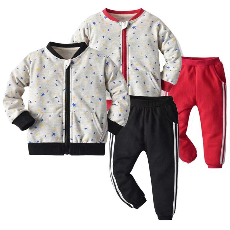 Wholesale Years Old Sport Outfit Toddler Clothing Pieces  Joggers for Boys Kids Sweat Suits Set Windbreaker Tracksuit