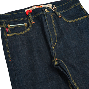 Jeans Invernali da <span class=keywords><strong>Uomo</strong></span> Americani Retrò da 17 oz, Gamba Dritta, Indigo Nostalgico, Versatili, Originali, Casual, in Denim Selvedge Spesso di Alta Qualità - Product Image 3