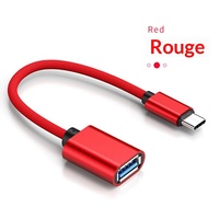 Adaptateur OTG USB-C USB 2.0 Femelle pour Téléphone Portable, Tablette, Souris, Manette de Jeu, PC - Alliage d'Aluminium, Charge Rapide, Câble de Données DC Modèle 001
