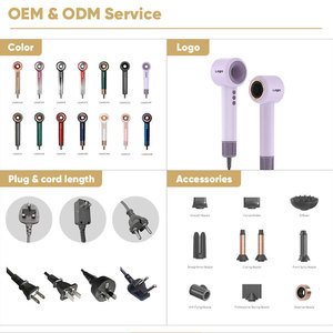 ไดร์เป่าผมไอออนประจุลบแบบกลวงไม่มีใบแห้งเร็วเสียงรบกวนต่ำและน้ำหนักเบาสำหรับใช้ในการเดินทางและร้านเสริมสวย - Product Image 6