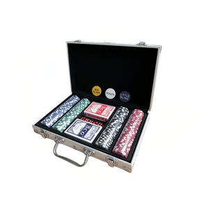 Vente en gros de jetons de poker COLILI EBM-P199 en ABS, ensemble de 200 pièces avec serrure métallique, options multicolores, option de logo personnalisé, certifié ISO9001 - Product Image 1