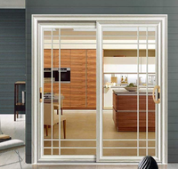 Grande porte et fenêtre coulissante en aluminium et PVC préfabriquée, de style européen, pare-balles, prix d'usine