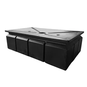 Dock Pontoon Marine Polyethylene Plastic Pontoon PE Pontoon Floats Aluminum Marina Dock Boat Floating Dock Modular Tank Black Pontoon