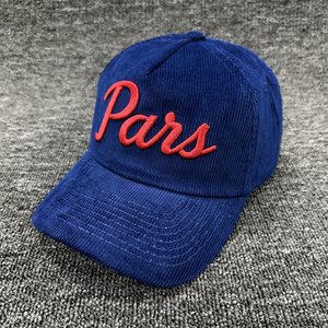 Gorra <span class=keywords><strong>de</strong></span> Béisbol Personalizada con Logotipo Bordado en 3D <span class=keywords><strong>de</strong></span> Alta Calidad, Gorra <span class=keywords><strong>de</strong></span> 5 Paneles con Logotipo Bordado en Corduroy, Gorra <span class=keywords><strong>de</strong></span> Papá con Visera Curva Sin Estructura - Product Image 4
