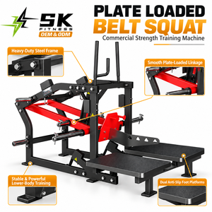 Machine à Squat à Charge Libre SK Commercial avec Plateforme et Poignées de Soutien pour Centres de Fitness et Hôtels - Product Image 2