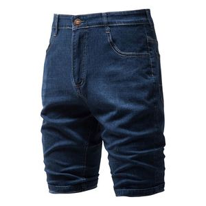 Pantalones Cortos de Mezclilla Casuales para Hombre, Corte Recto, Cintura Media, Color Sólido, Moda Juvenil, Verano 2026 - Product Image 4