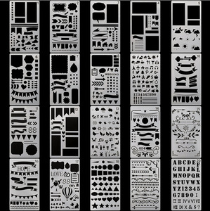 Design Diy Drawing Template Pet <b>Journal</b> Stencil Set With Custom Size & Shape Made of Durable Plastic for Art Use - Product Image 1