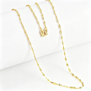 <span class=keywords><strong>Collana</strong></span> Choker in Oro Massiccio 18K Personalizzabile, Catena Sottile Lucida 1,3mm, Gioielli Fini Impermeabili e Permanenti - Product Image 4