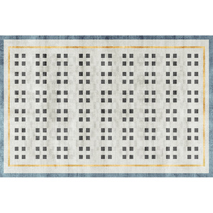 Tapis de sol EIFFEL HOME, style luxueux, motif géométrique, fibre de polyester, lavable, résistant aux taches, pour salon, collection Printemps 2026 - Product Image 1