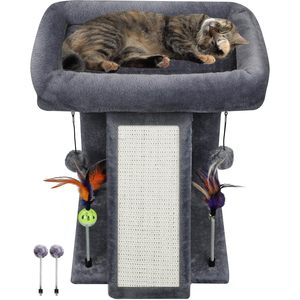 Torre per gatti da interno Premium con Scratching Board e tappetino per gatti resistente struttura da arrampicata - Product Image 5