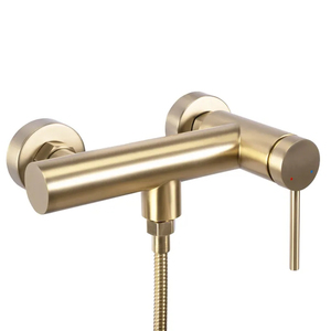 SANIPRO Wholesale Stainless Steel Brushed Gold <strong>Bath</strong> Shower Faucet Set with Hand Spray, Hot Cold Water Mixer Bathroom <strong>Taps</strong> - Product Image 2