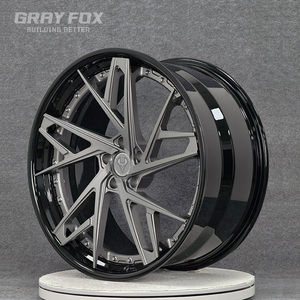 Rines <span class=keywords><strong>de</strong></span> Aluminio Forjado GRAYFOX Personalizados en Gris Acero, 5x112 5x120 5x114.3, 18 19 20 21 Pulgadas, para Vossen BMW M3 G80 G81 M4 F80 F82 - Product Image 3